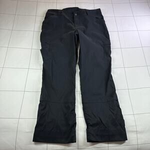 Duluth Trading Co Pants Womens 12 Black Dry on the Fly Bootcut Nylon Roll Up Hem